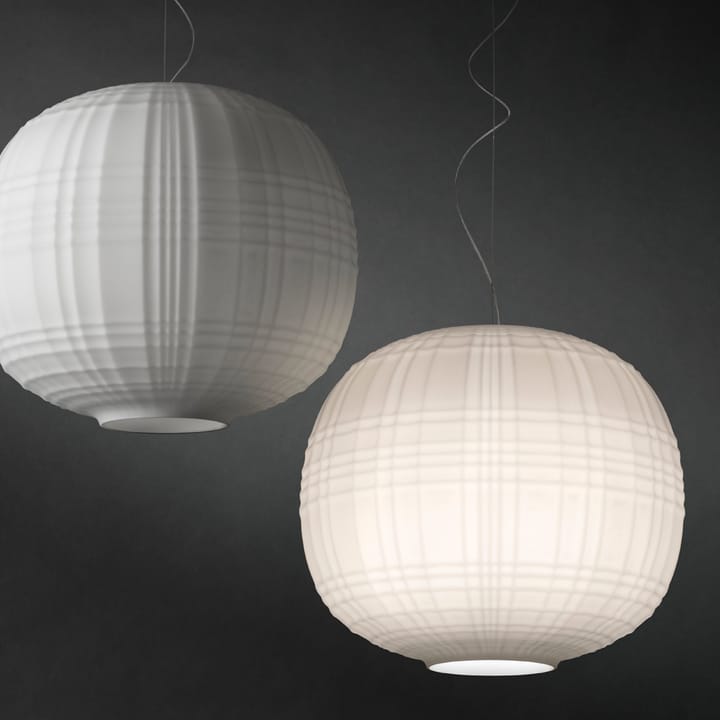 Tartan pendel, bianco Foscarini