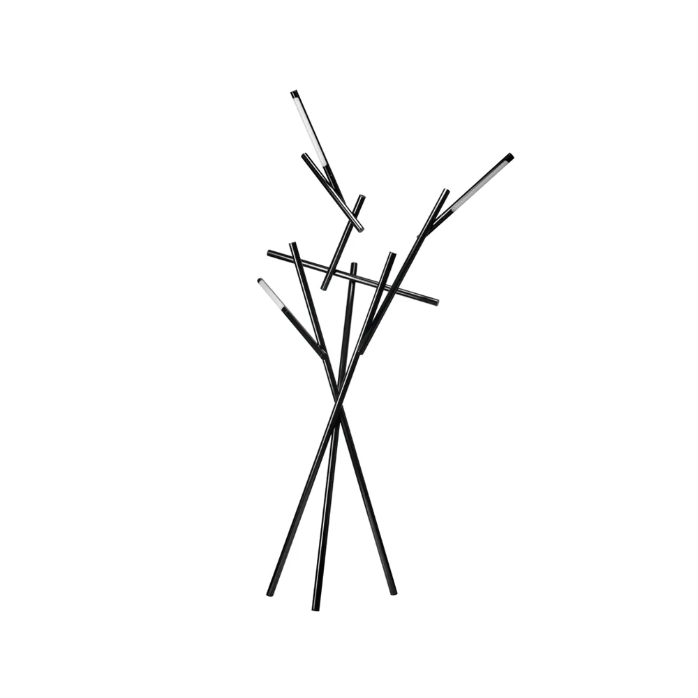 Tuareg golvlampa, cromo nero Foscarini