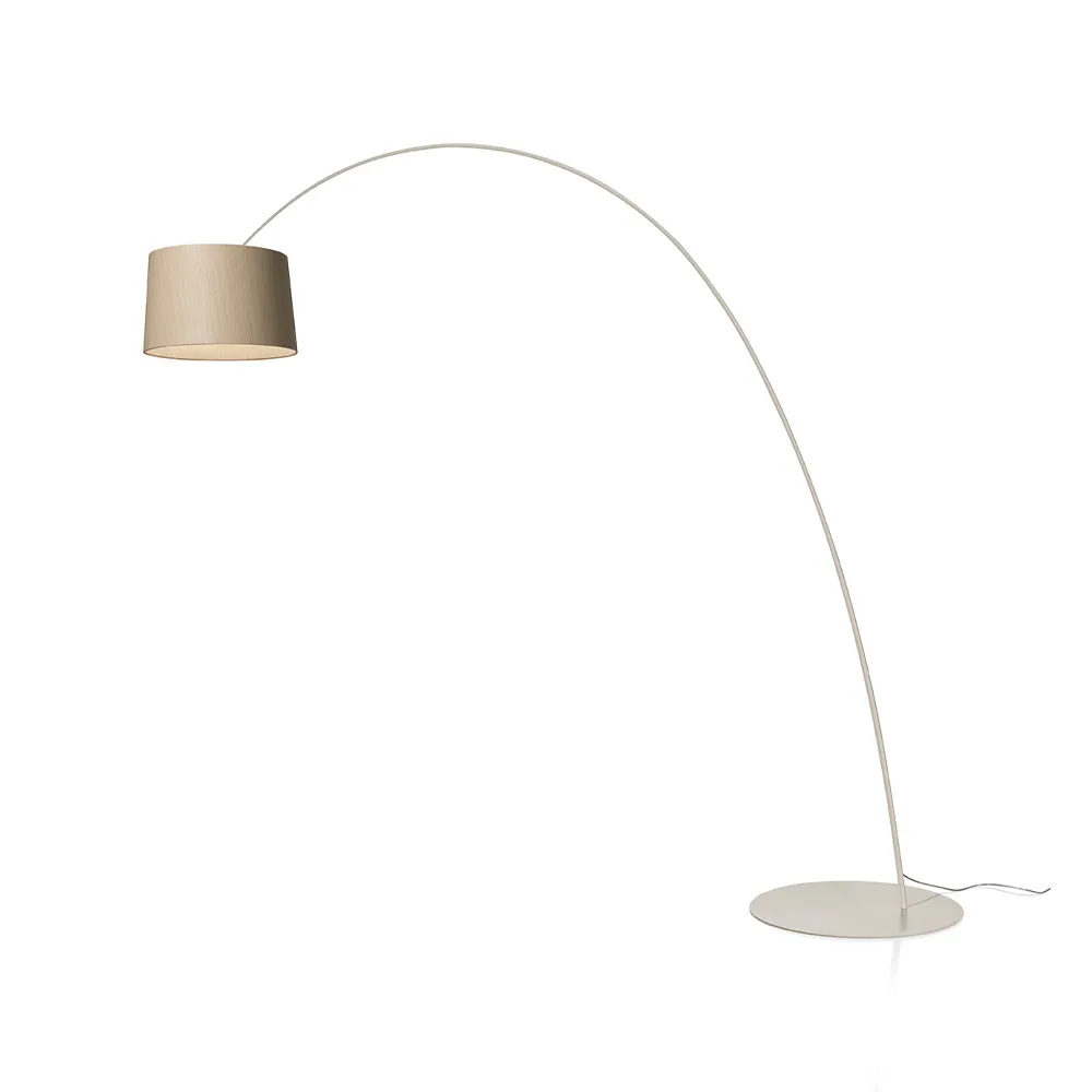 Twiggy Elle Wood golvlampa, greige Foscarini