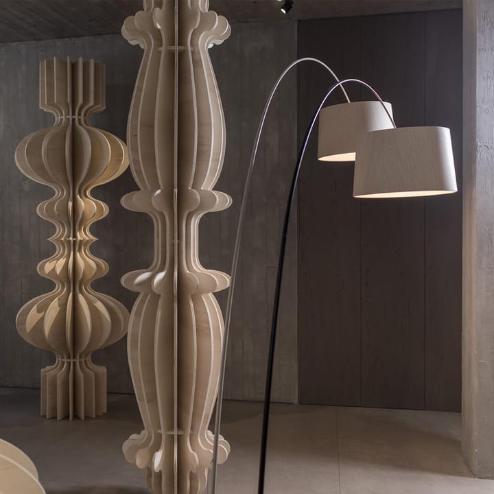 Twiggy Elle Wood golvlampa, svart Foscarini