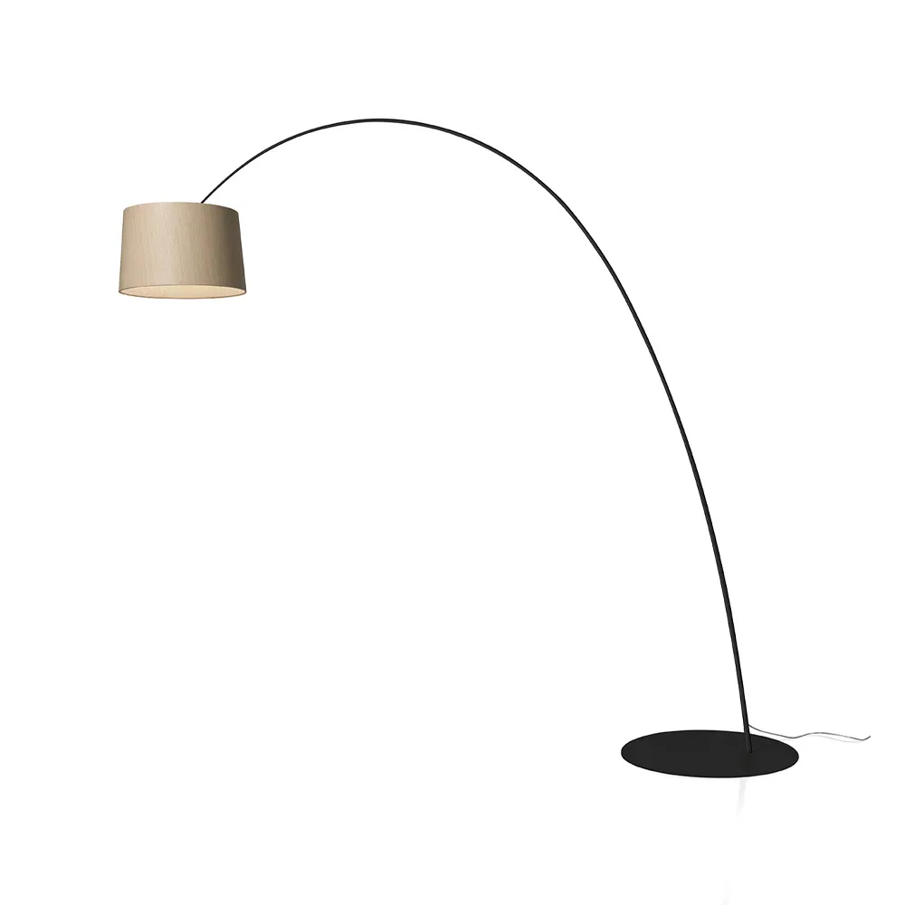 Foscarini Twiggy Elle Wood golvlampa svart | Skandinavisk Design | Golvlampor | Svart