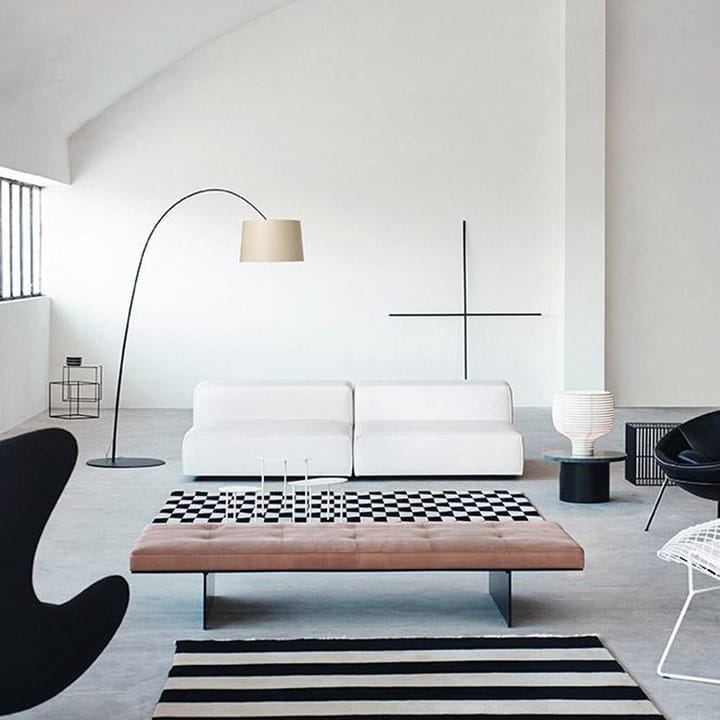 Twiggy Wood MyLight golvlampa, greige Foscarini