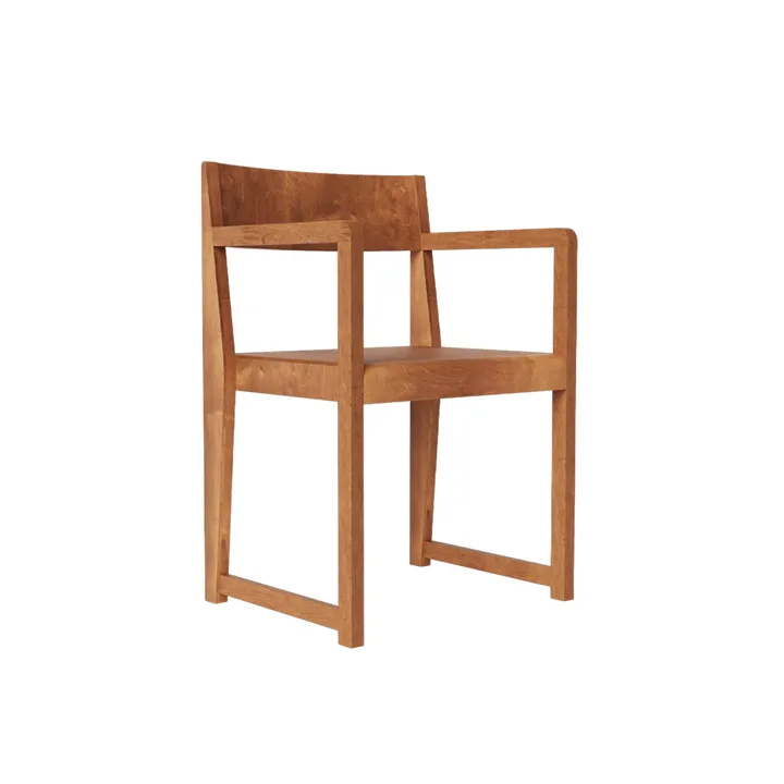 Armrest Chair 01 karmstol - Mörkbrun björk - FRAMA