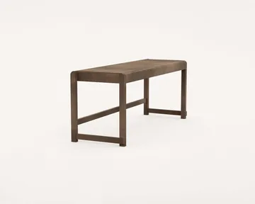 Bench 01 bänk - Mörkbrun björk, 114,6x37x46 cm - FRAMA