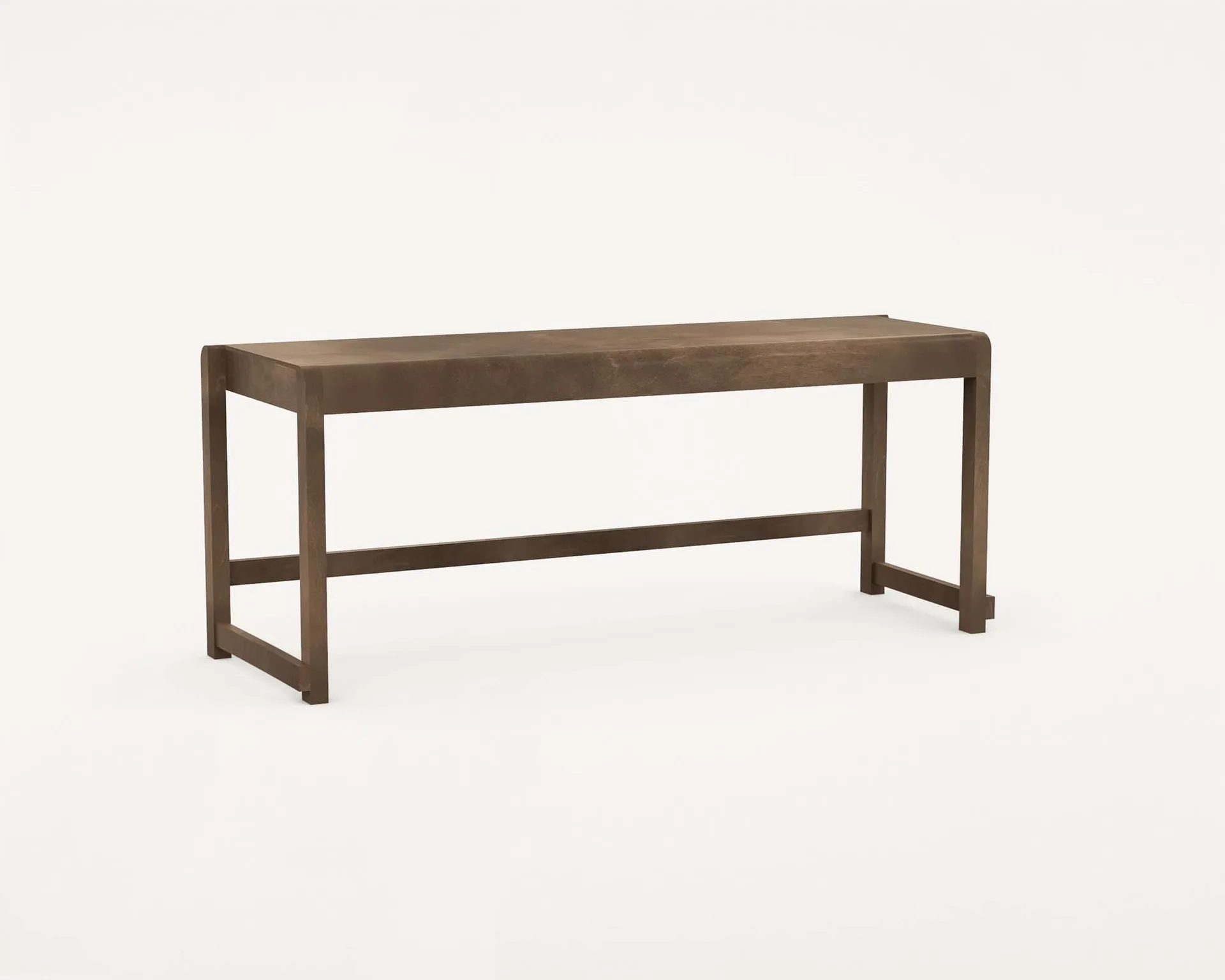 Bench 01 bänk, Mörkbrun björk, 114,6x37x46 cm FRAMA