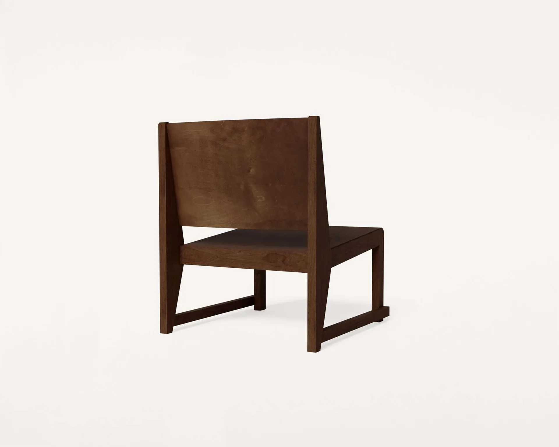 Easy Chair 01 loungestol, Mörkbrun björk FRAMA