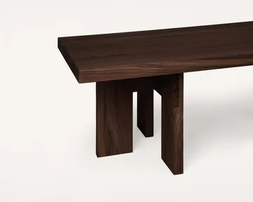Farmhouse Rectangle soffbord - Mörk ek, 115x52x37 cm - FRAMA