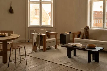 Farmhouse Rectangle soffbord - Mörk ek, 115x52x37 cm - FRAMA