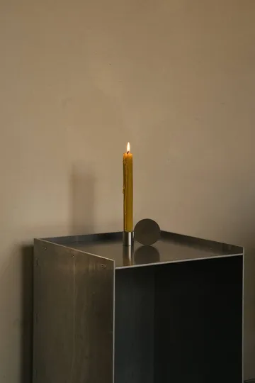 Fundament ljusstake - Form 3, rostfritt stål, 2,5x8,5x6 cm - FRAMA