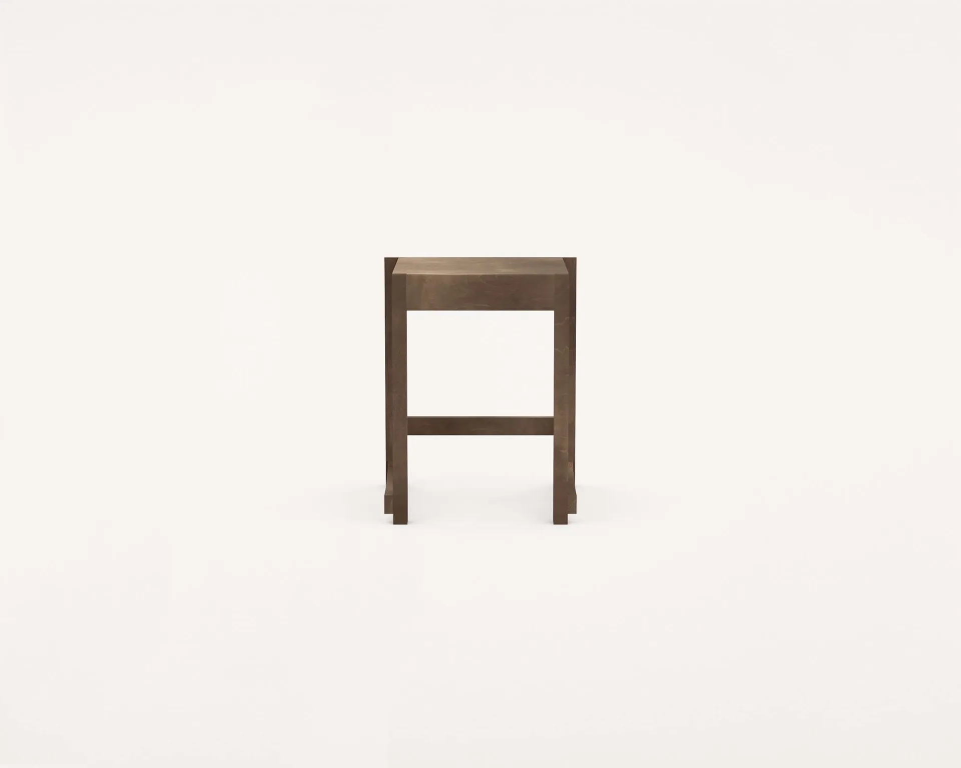 Low Stool 01 pall, Mörkbrun björk FRAMA