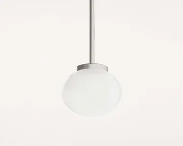 Ovoid Pendant Light Single pendel - Rostfritt stål, opalglas - FRAMA