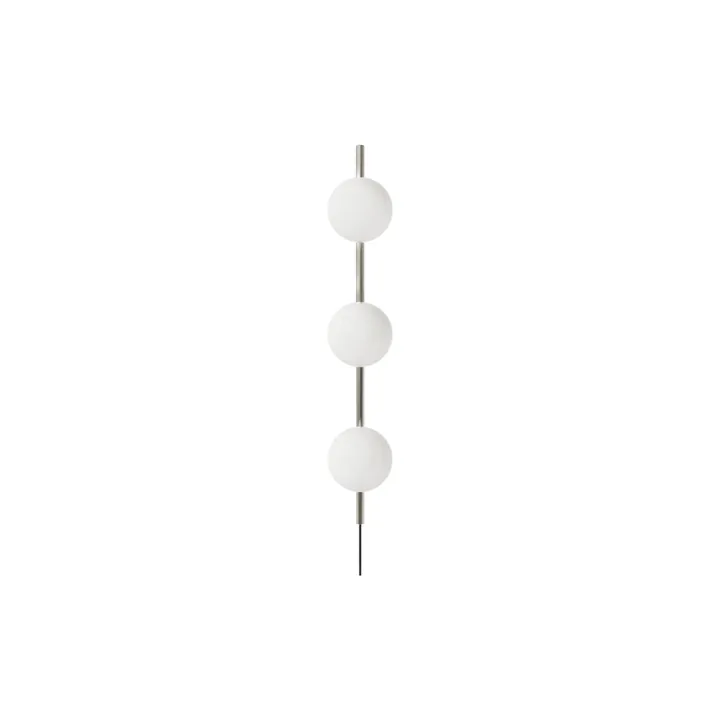 Ovoid Single vägglampa - Rostfritt stål-opalglas - FRAMA