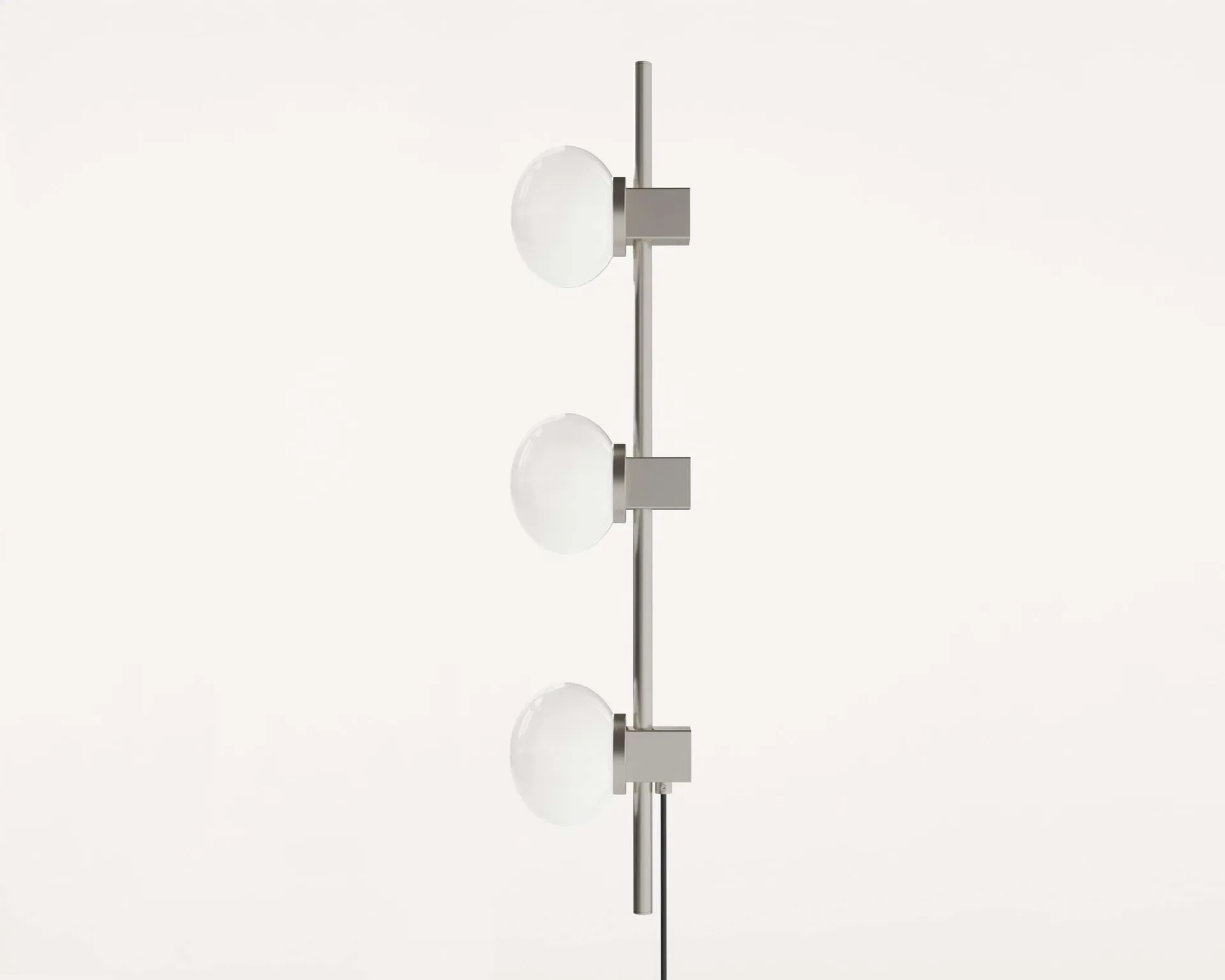 Ovoid Single vägglampa, Rostfritt stål-opalglas FRAMA