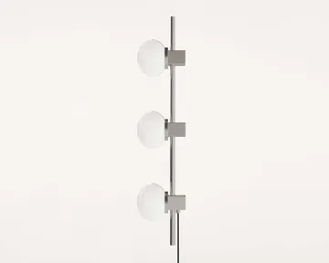Ovoid Single vägglampa - Rostfritt stål-opalglas - FRAMA
