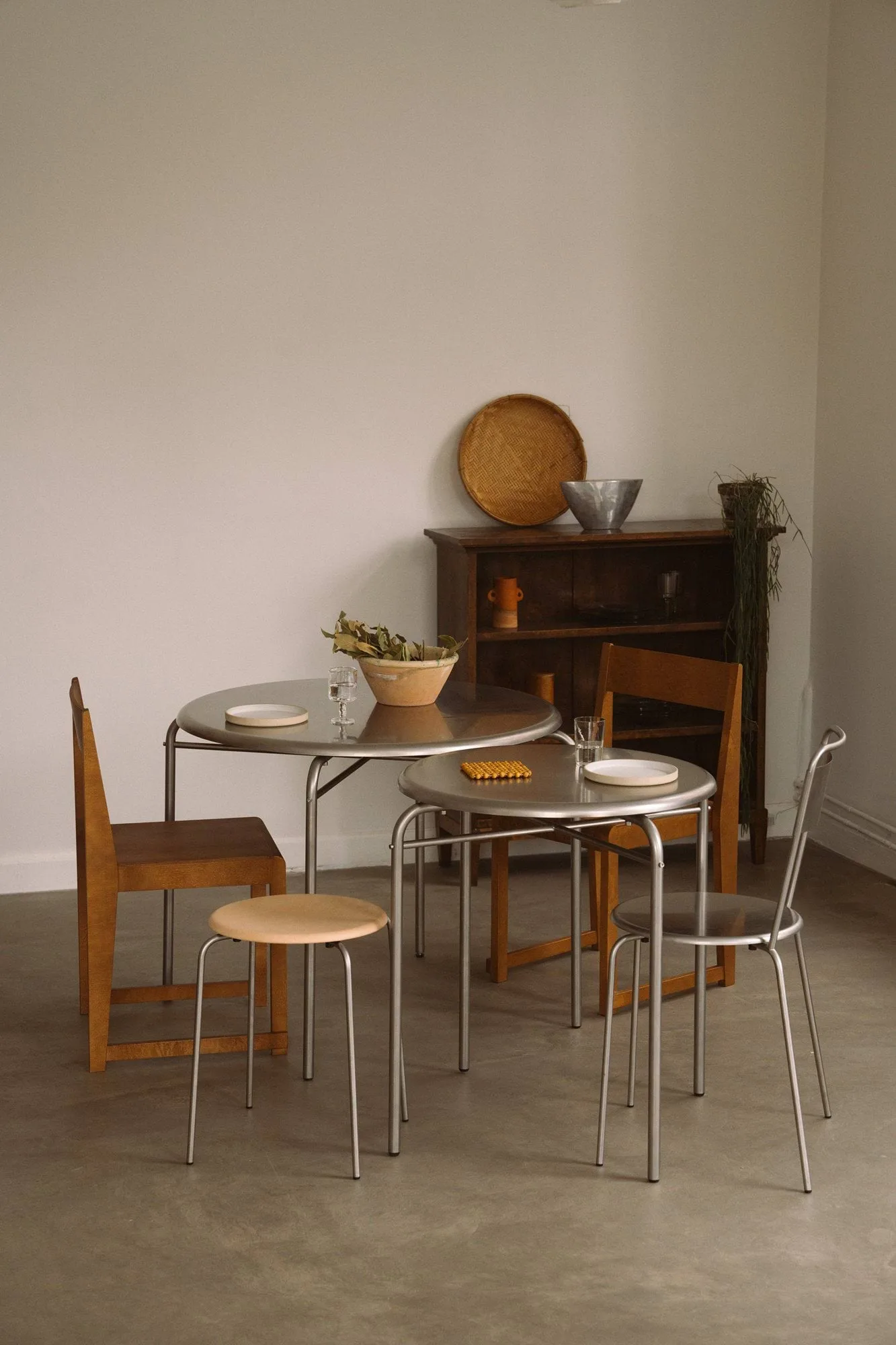 Petit Rond bord, Rostfritt stål, Ø65x73 cm FRAMA