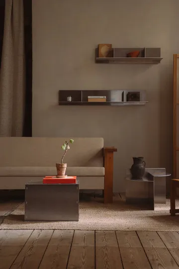 Rivet Shelf vägghylla - Aluminium, small, 87,6x20,6x22,1 cm - FRAMA