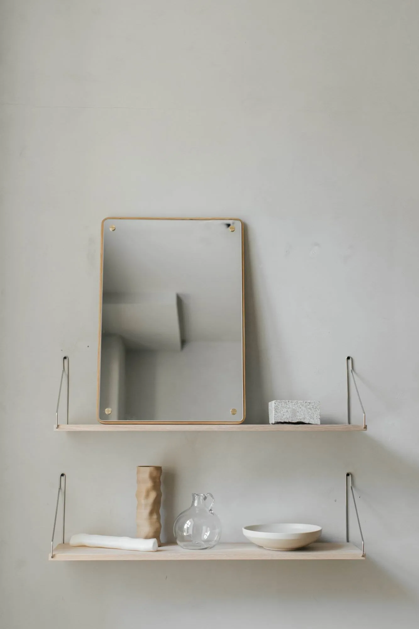RM-1 Rectangular spegel, Ek, small, 58x40 cm FRAMA