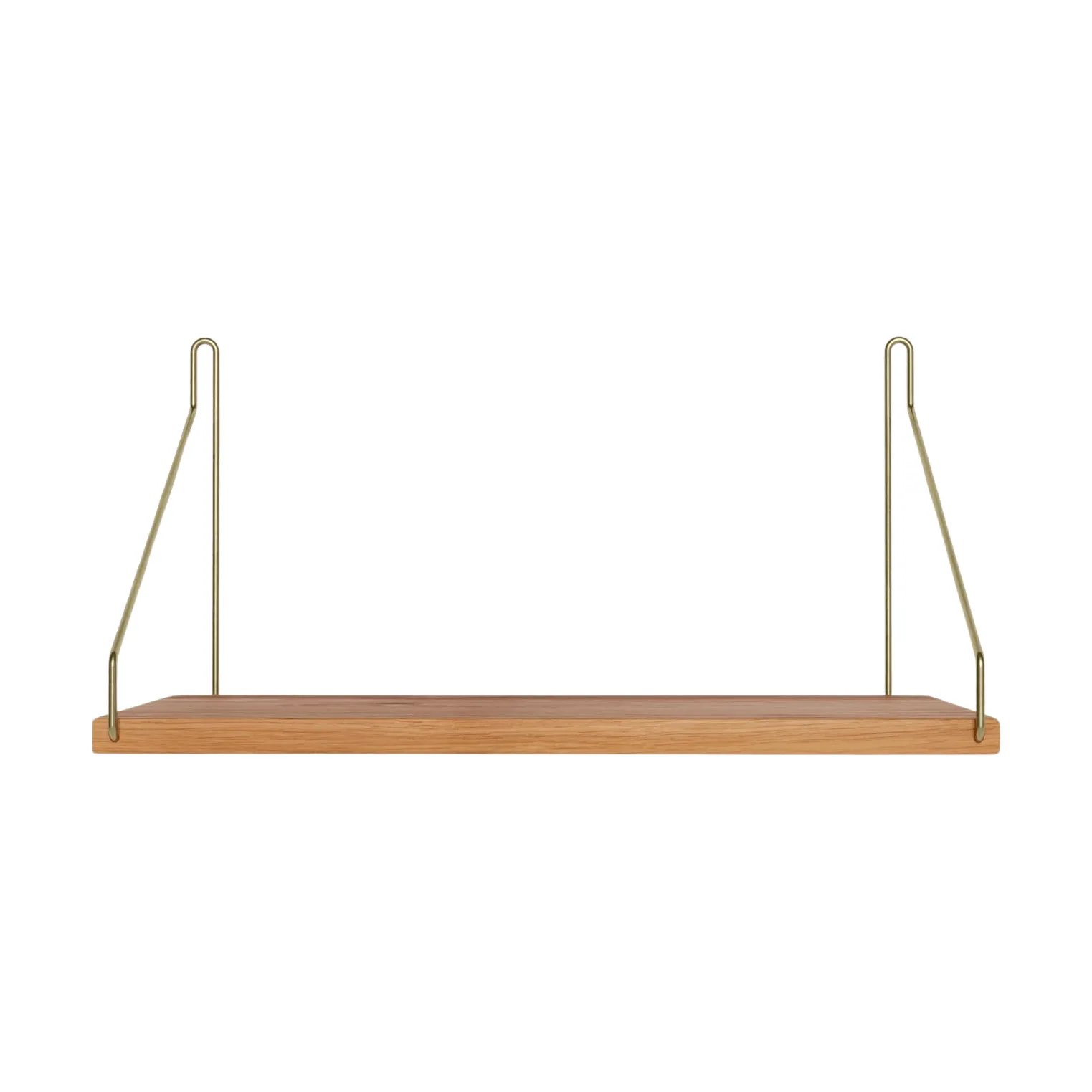 Single Shelf vägghylla, Ek-mässing, 40x20 cm FRAMA
