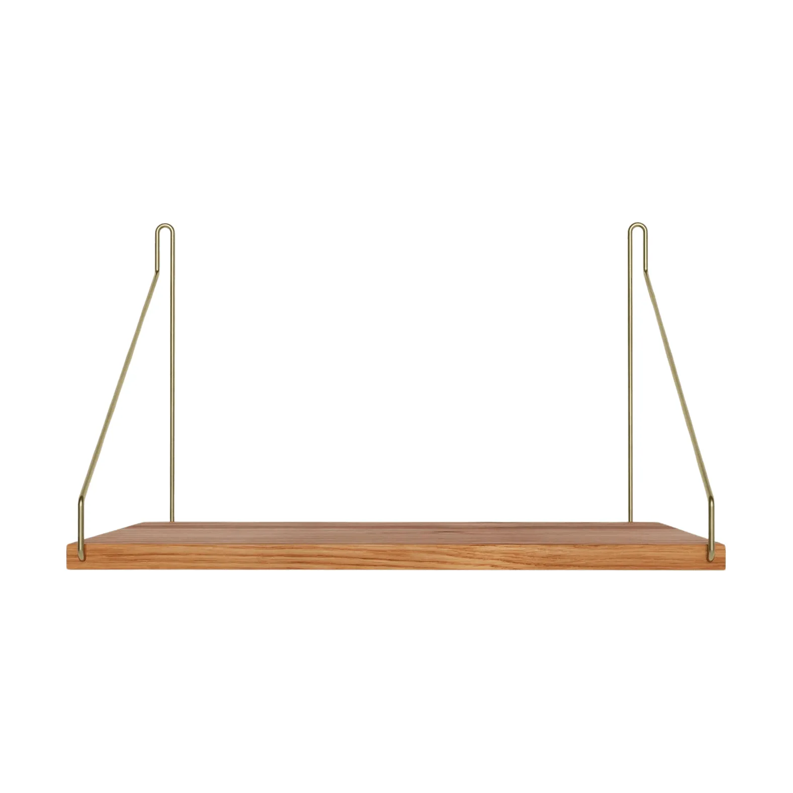 Single Shelf vägghylla, Ek-mässing, 40x27 cm FRAMA