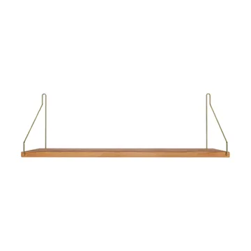 Single Shelf vägghylla - Ek-mässing, 60x20 cm - FRAMA