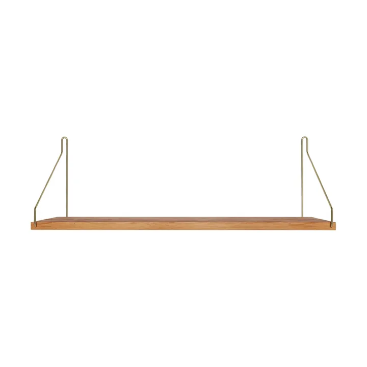 Single Shelf vägghylla - Ek-mässing, 60x20 cm - FRAMA