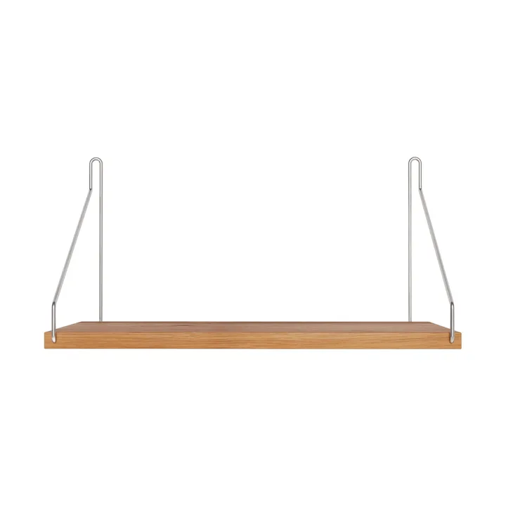 Single Shelf vägghylla - Ek-rostfritt stål, 40x20 cm - FRAMA