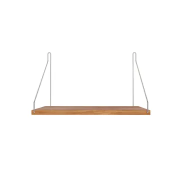 Single Shelf vägghylla - Ek-rostfritt stål, 40x27 cm - FRAMA