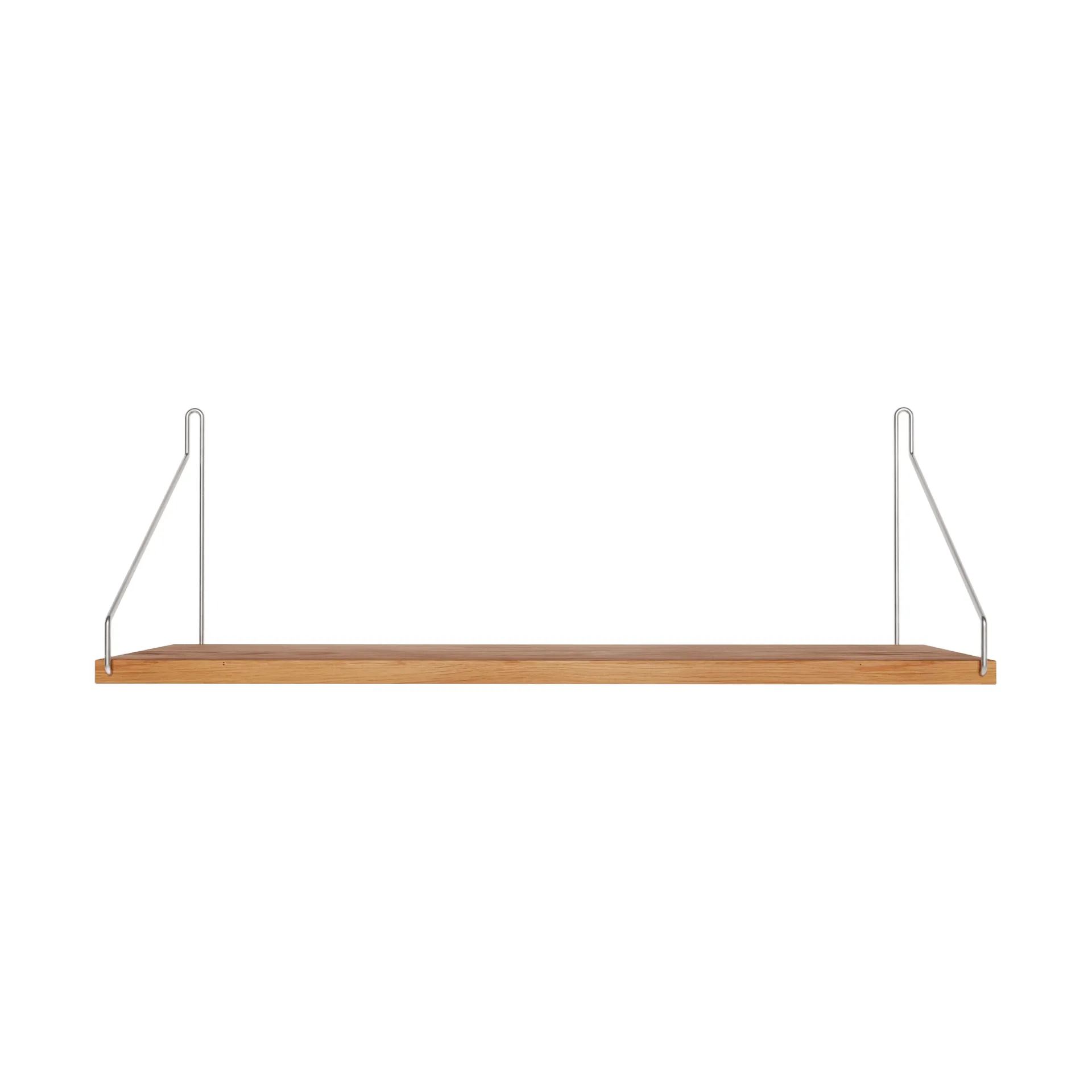 Single Shelf vägghylla, Ek-rostfritt stål, 60x20 cm FRAMA