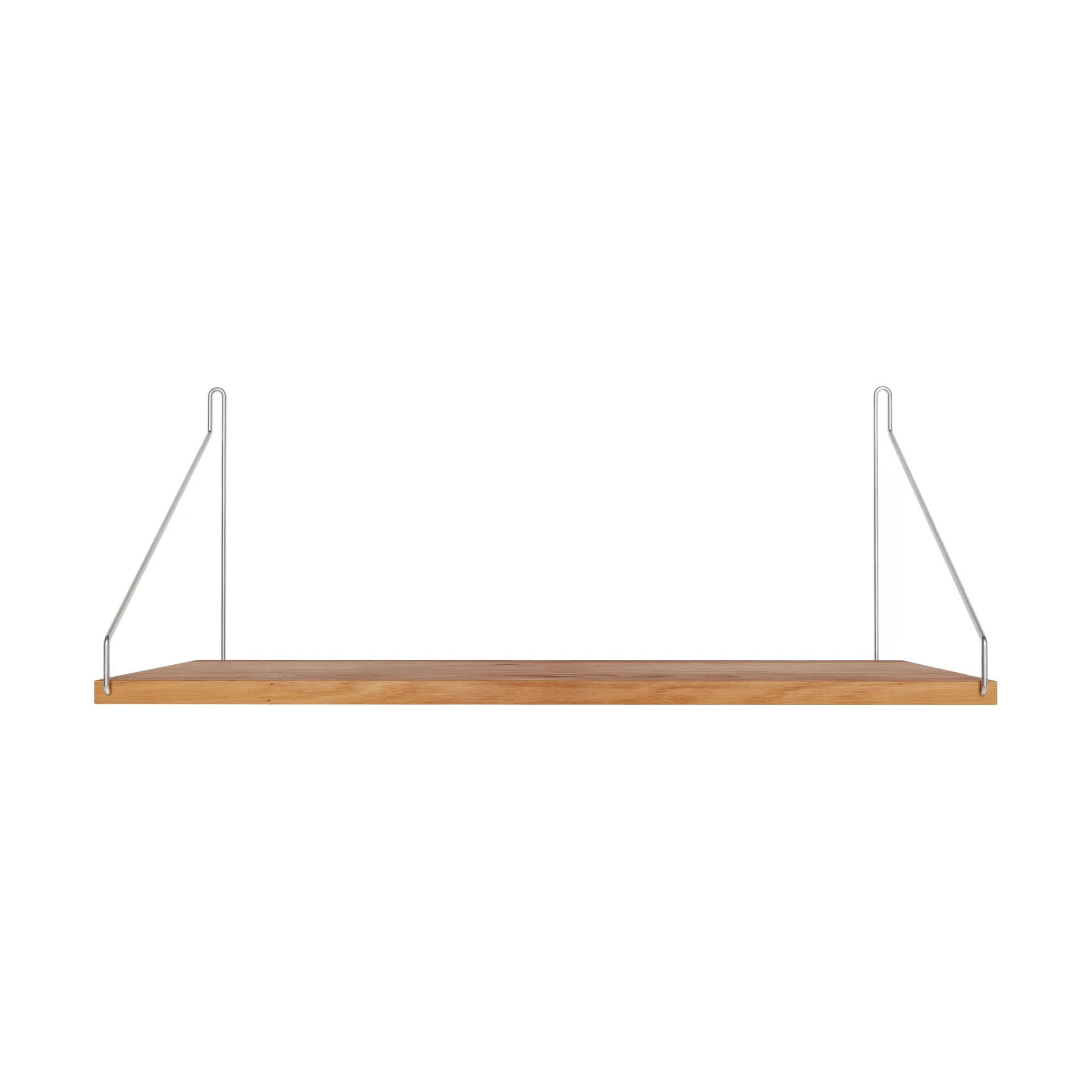 Single Shelf vägghylla, Ek-rostfritt stål, 60x27 cm FRAMA