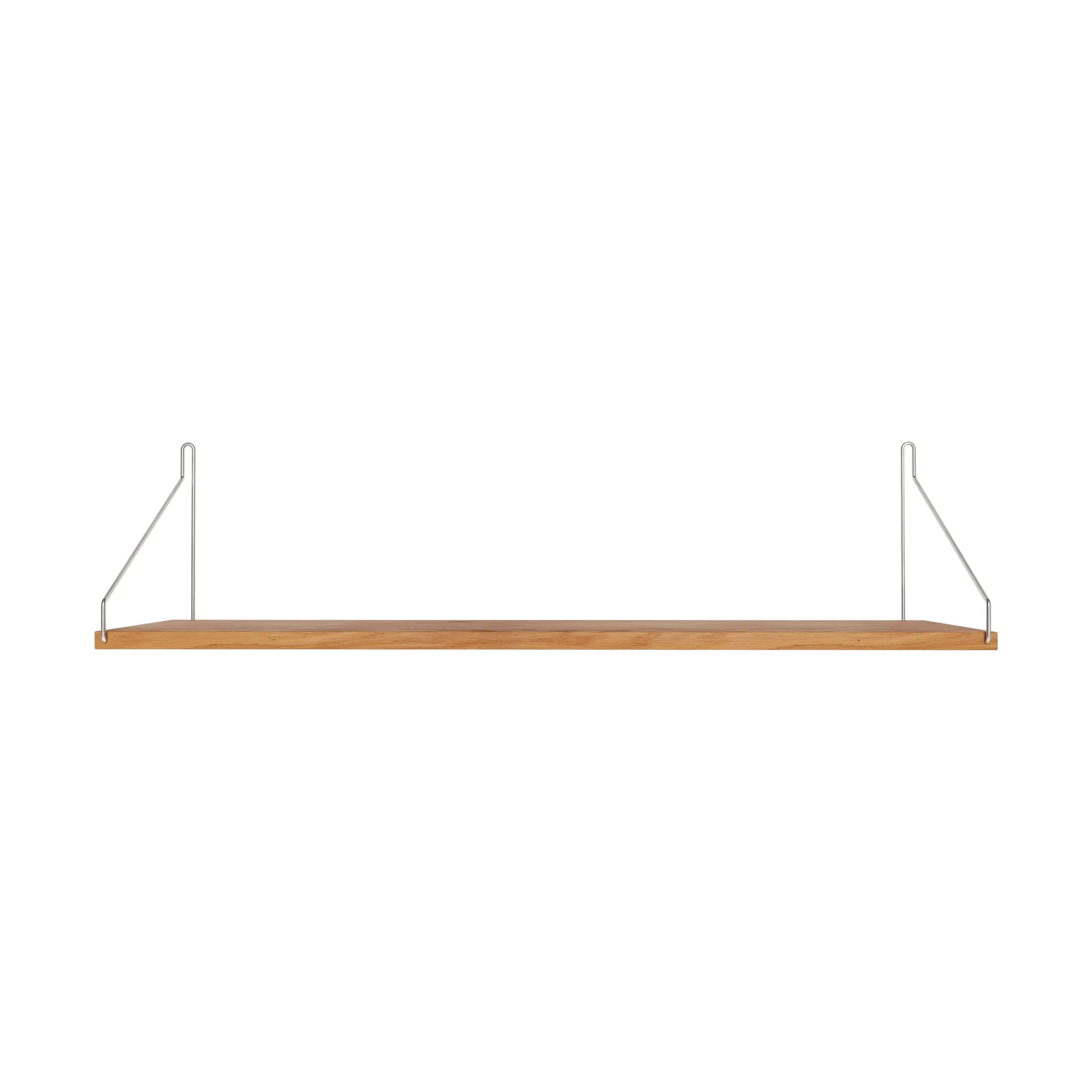 Single Shelf vägghylla, Ek-rostfritt stål, 80x20 cm FRAMA