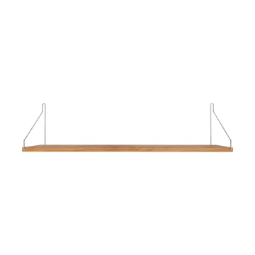 Single Shelf vägghylla - Ek-rostfritt stål, 80x20 cm - FRAMA