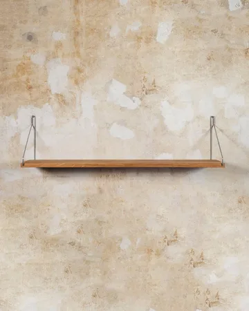 Single Shelf vägghylla - Ek-rostfritt stål, 80x20 cm - FRAMA