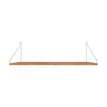 Single Shelf vägghylla - Ek-rostfritt stål, 80x27 cm - FRAMA