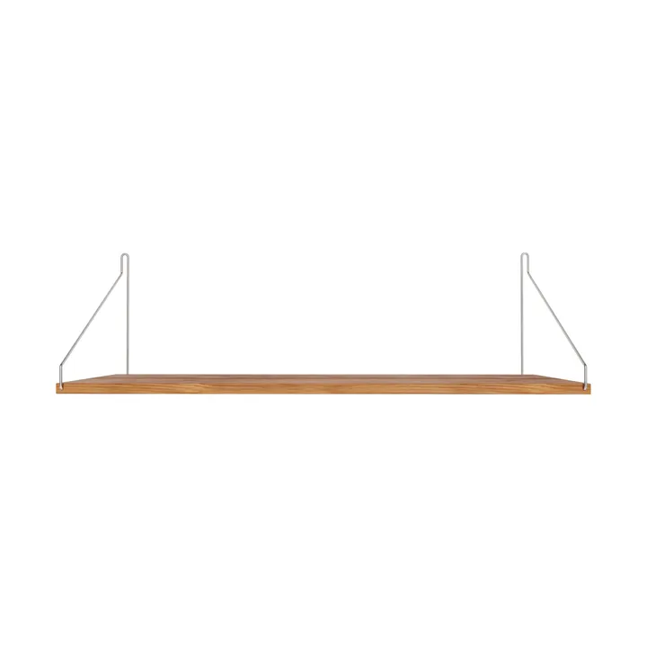 Single Shelf vägghylla - Ek-rostfritt stål, 80x27 cm - FRAMA