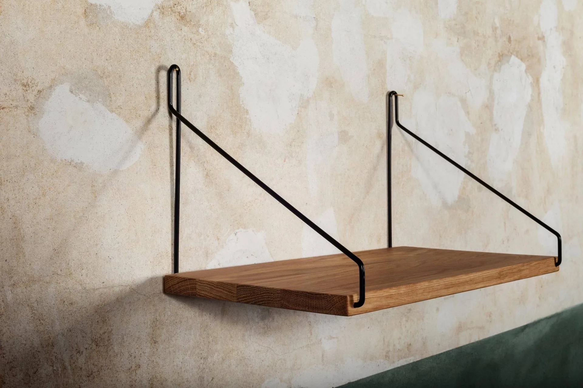 Single Shelf vägghylla, Ek-svart, 40x20 cm FRAMA