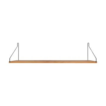 Single Shelf vägghylla - Ek-svart, 80x20 cm - FRAMA