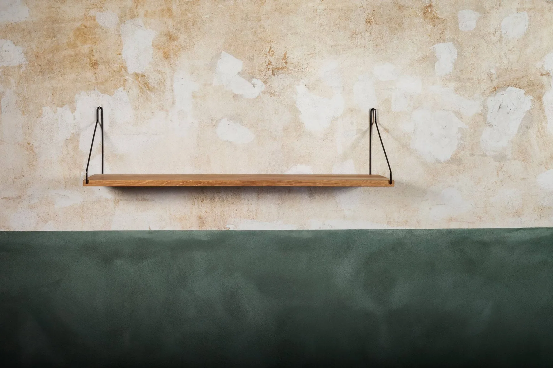 Single Shelf vägghylla, Ek-svart, 80x20 cm FRAMA