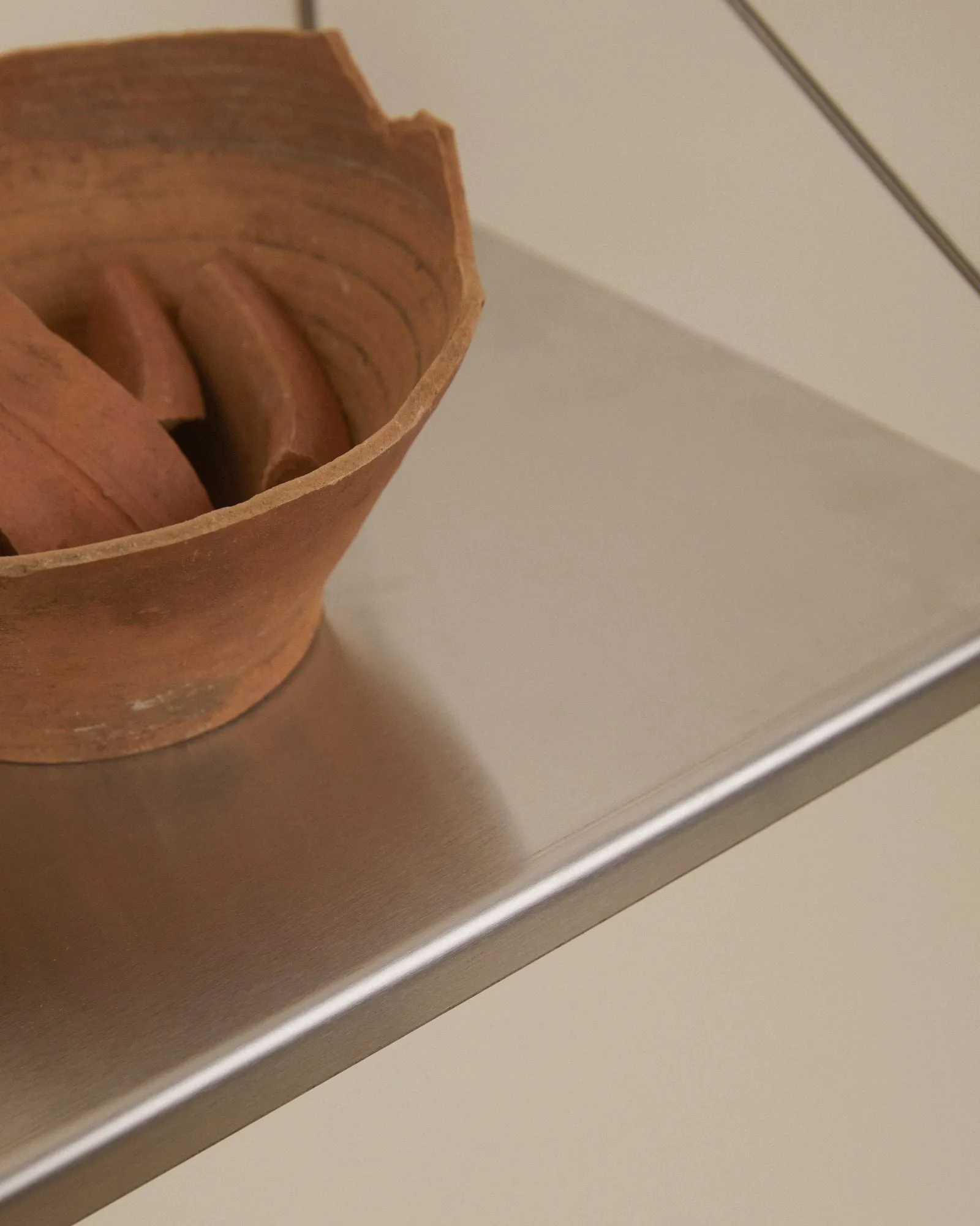 Single Shelf vägghylla, Rostfritt stål, 80x20 cm FRAMA