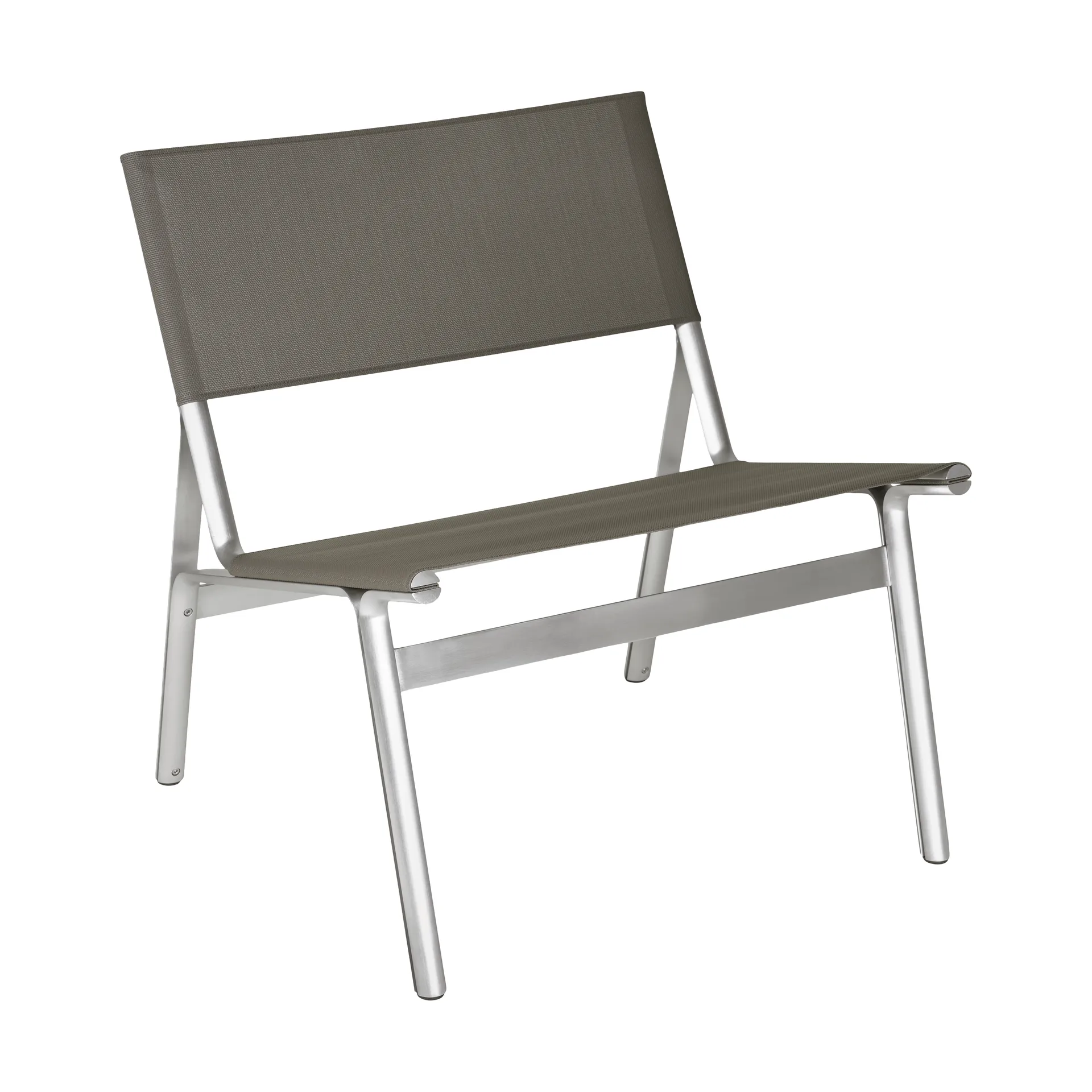Union loungestol, Aluminium-Taupe Mesh FRAMA