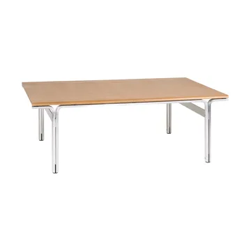 Union soffbord - Aluminium-varmbrun ask, 97x60x34,5 cm - FRAMA