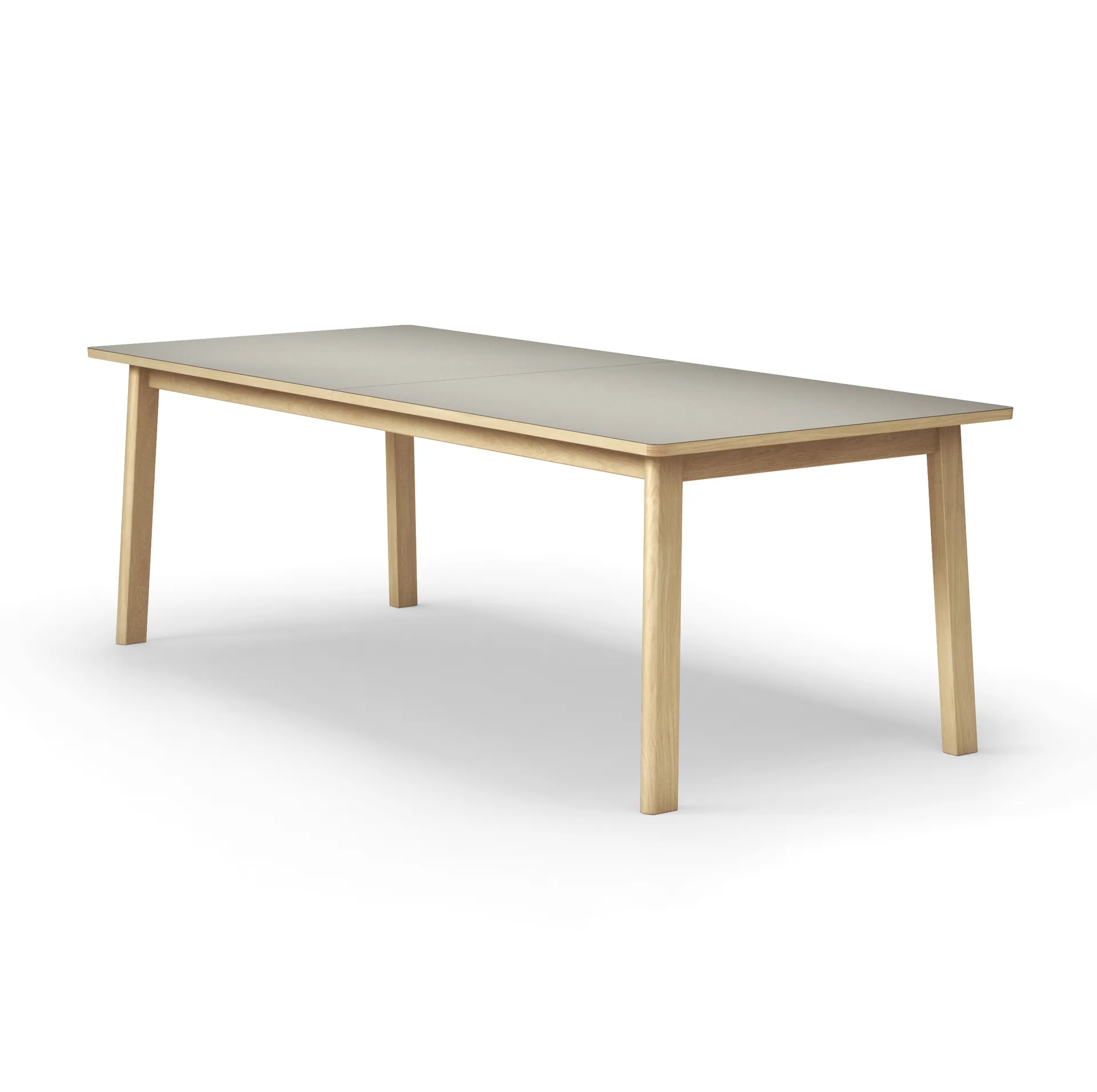 Ana matbord 220-320x95 cm, Nanolaminat almond-såpad ek Fredericia Furniture