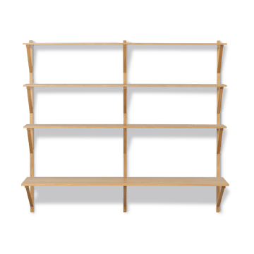 BM29 hylla med skrivbord 149x134 cm - Oak lacquer - Fredericia Furniture