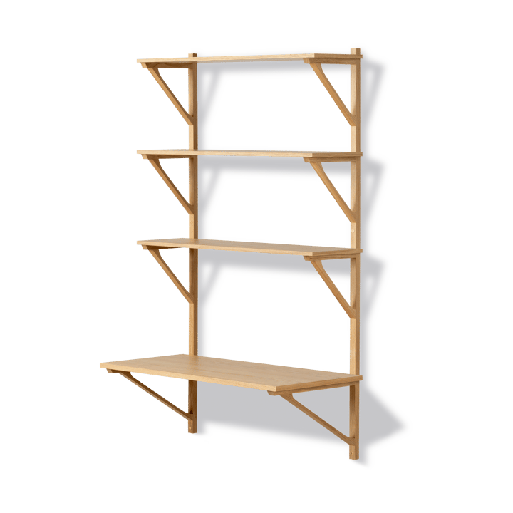 BM29 hylla med skrivbord 78x134 cm, Oak lacquer Fredericia Furniture