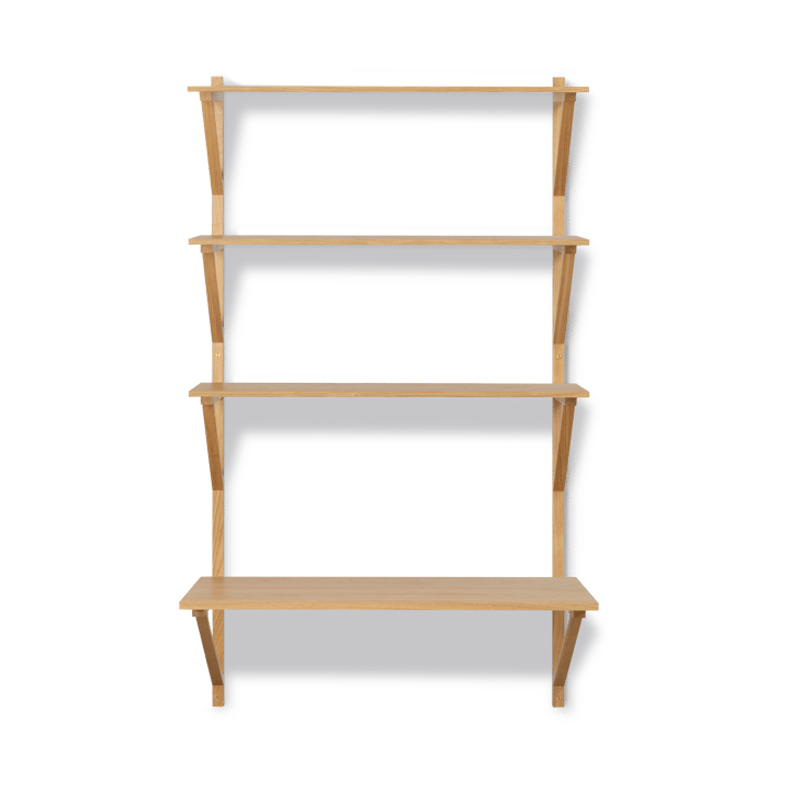 BM29 hylla med skrivbord 78x134 cm, Oak lacquer Fredericia Furniture