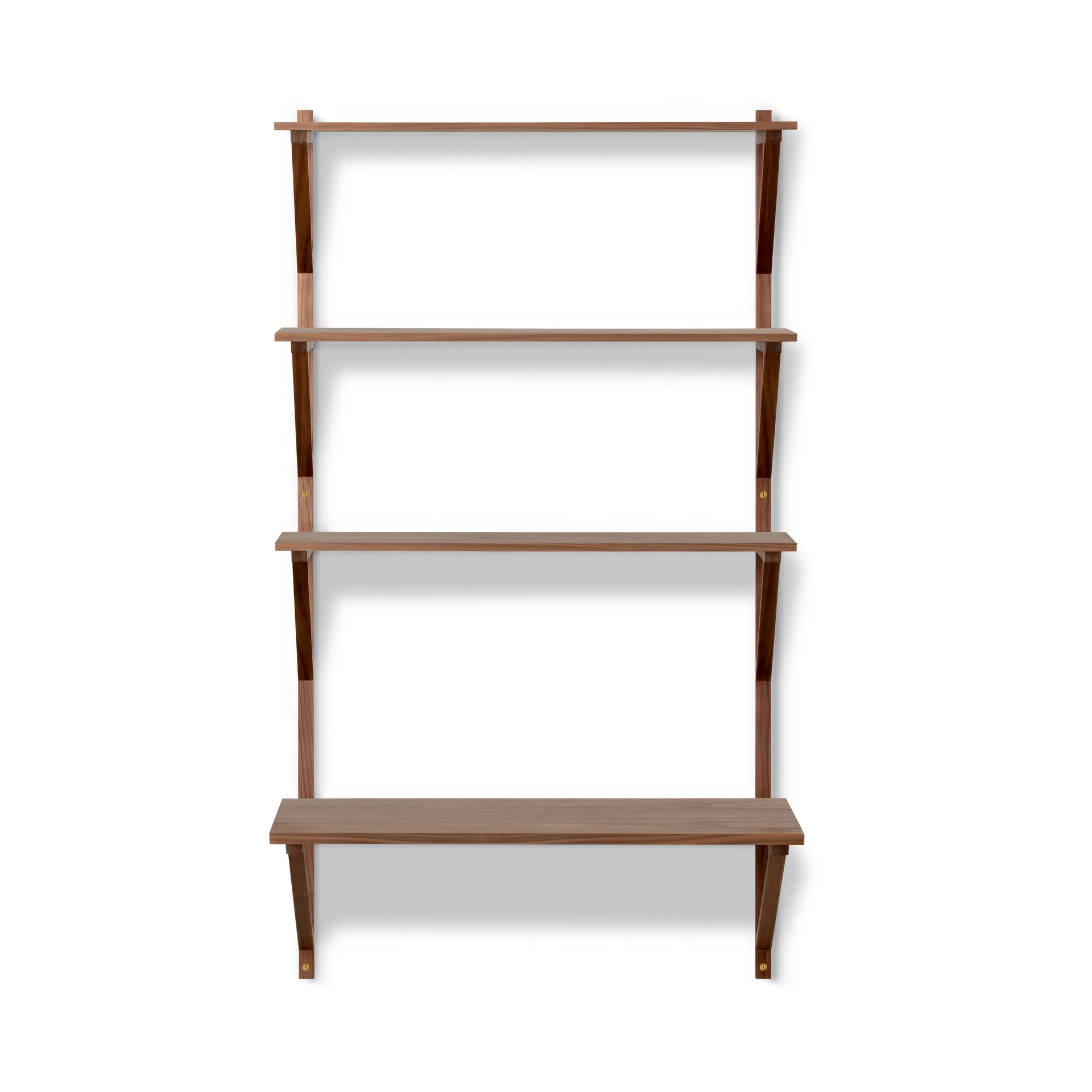 BM29 hylla med skrivbord 78x134 cm, Walnut lacquer Fredericia Furniture