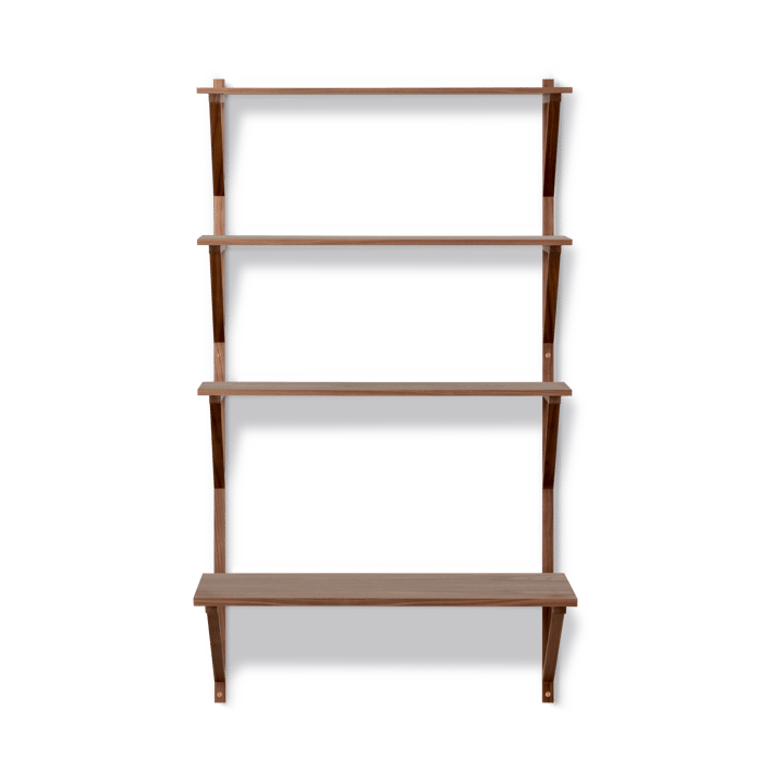 BM29 hylla med skrivbord 78x134 cm, Walnut lacquer Fredericia Furniture
