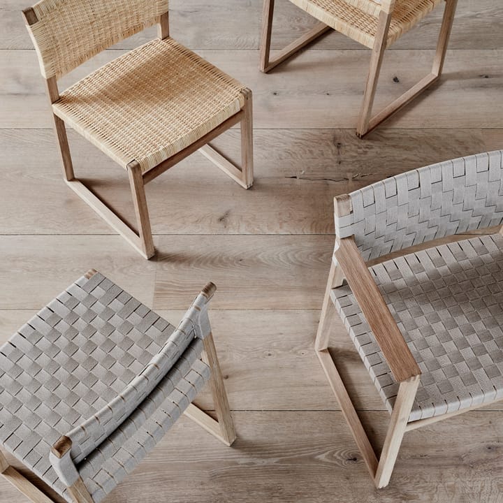 BM61 stol, flätning natur, oljat ekstativ Fredericia Furniture