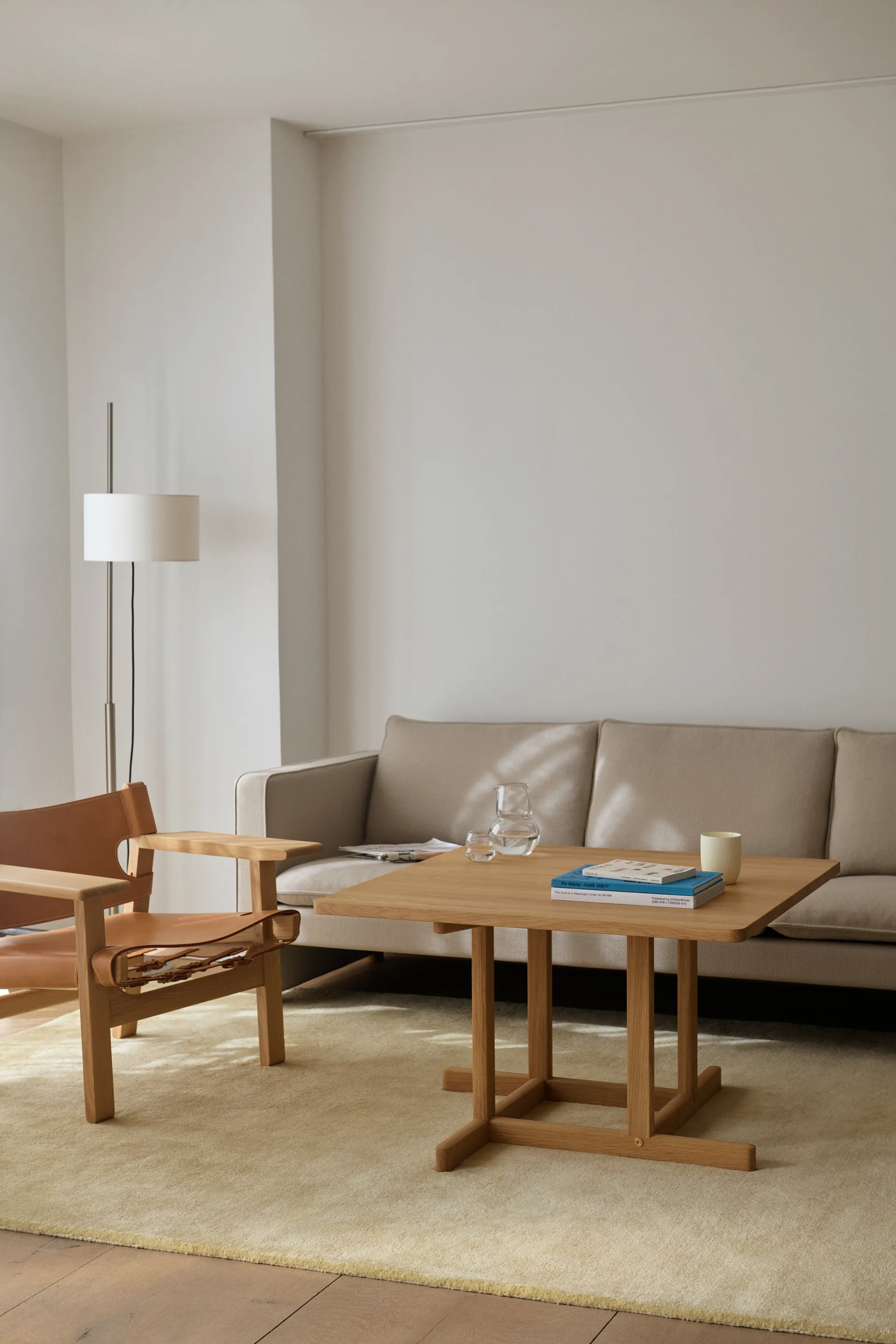 BM80 Mogensen Coffee Table 90x90 cm, Ljusoljad ek Fredericia Furniture