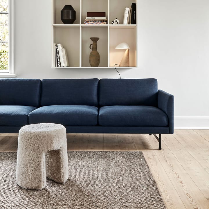 Calmo 5623 soffa - Sunniva 242-svart stål - Fredericia Furniture