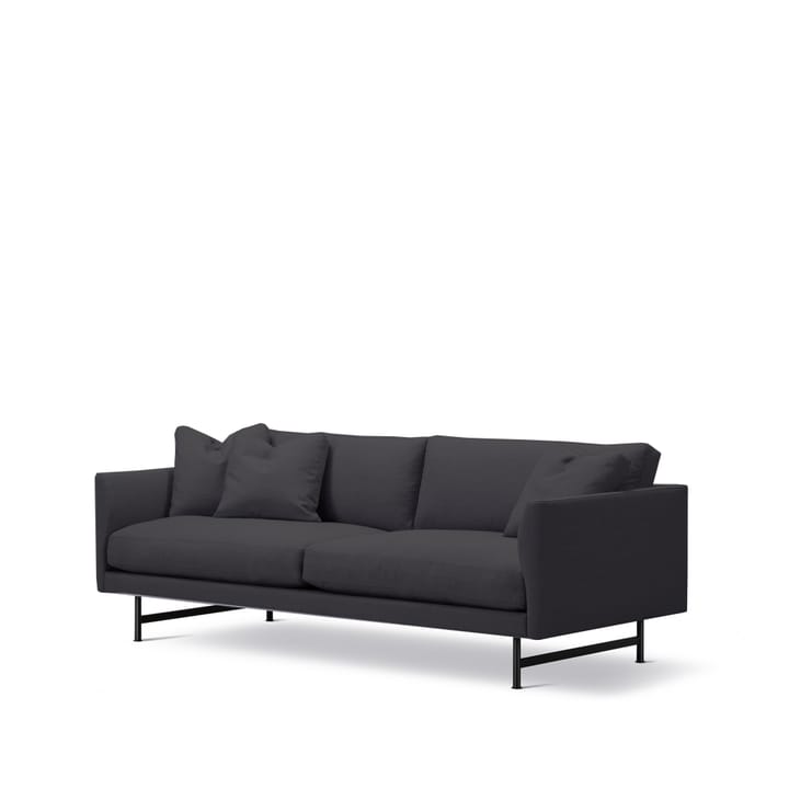 Calmo 5652 soffa 2-sits - Rime 0691 mörkblå-svart stål - Fredericia Furniture
